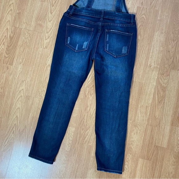 Free People Distressed Denim Overall 27 - Picture 6 of 11